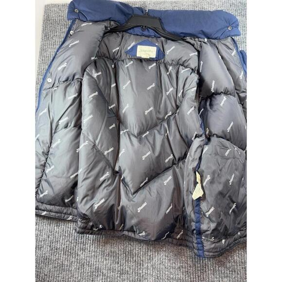 St. John's Bay Puffer Vest Men's L Navy Full Zip Quilted Lined Warm - Picture 6 of 15